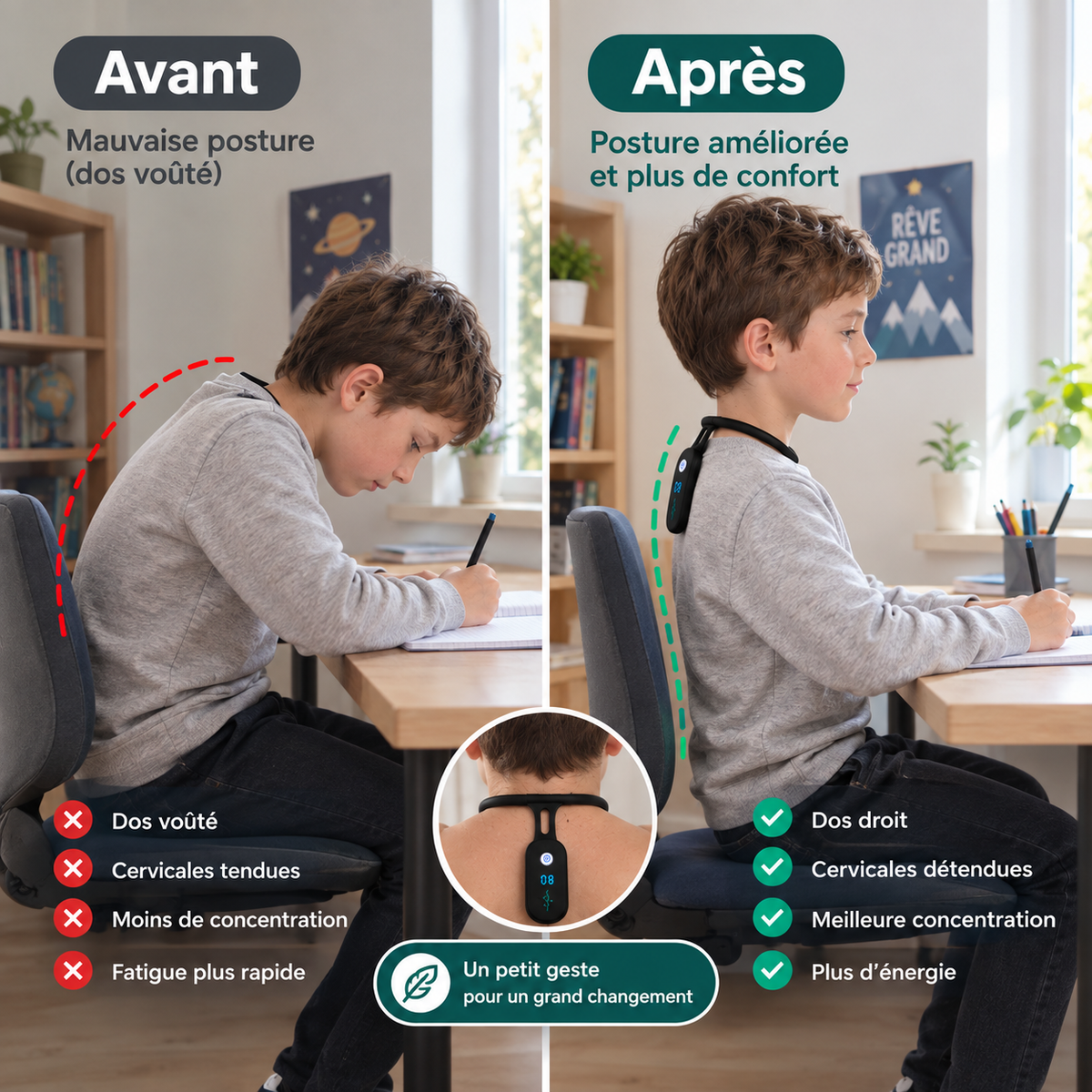 Posturia, accessoire de bien-être pour un meilleur maintien de la posture au quotidien